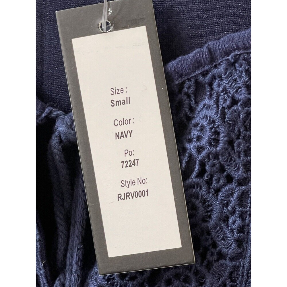 Romeo + Juliet Couture Women’s Navy Blue Lace Fit And Flare Summer Top Small NWT - Picture 13 of 13
